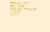 127 SDG 7 ENSURE ACCESS TO AFFORDABLE, RELIABLE ... · to energy services, increasing the share of renewables in the energy mix, and increasing energy efficiency. Upgrading and retrofitting