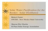 Solar Water Purification for the Border: Solar Distillation › upload › borderpact.pdf · solar distillation units. Clean Water for Everyone!Anapra Orphanage kitchen that provides