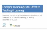 Emerging Technologies for Effective Teaching & Learning › labs › pdf › cep-pdf › 5-MOOCs_CEP_20.9.19_VS.pdf · Learner-centric MOOC (LCM) model TRADITIONAL MOOC LCM MOOC Videos:
