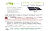 RPSTL12/24/48M · solar panels are equipped with integrated cables with solar connectors. STEP 10: Wire the solar panels in a 24V or 48V configuration, depend-ing on your model. (12V