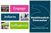 Engage Inform Healthwatch Doncaster › wp-content › uploads › ... · Learning in the workplace –Elle, Emily & Michael 15 Signposting and Information 17 Brand awareness and