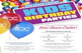 Simi Dance Center · Have Your Birthday Party At SúWDaueCutve! Birthday Dance Party Let SDC throw your very own birthday dance party! Every party features 45 Minutes of Party Themed