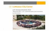 “Beyond 360°“ LCC achievements and moments to remembersignin.lcc.de/issues/downloads/issues/2014-01/Annual... · 2015-12-18 · the LCC network. 2) acquiring new international