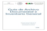 Guía de Archivo Documental e Inventario General … · Inventario General 2018, son instrumentos de Consulta y Control Archivístico que nos permiten identificar los ex-pedientes