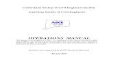 CSCE Operations Manual - ASCE Section Website Programsections.asce.org/connecticut/sites/sections.asce... · The Manual will be updated periodically as the need arises. A standing