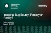 Industrial Bug Bounty: Fantasy or Reality? · Reason 1: “That’s too expensive for us” Kaspersky Industrial Cybersecurity Conference 2019 Approximate payouts per company Average