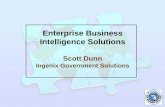 Enterprise Business Intelligence Solutions · – A common Business Intelligence platform for everyone at every level to access and use – Program specific Business Intelligence-data