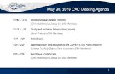 May 30, 2019 CAC Meeting Agenda - Fort Collins, Colorado · 30/05/2019  · May 30, 2019 CAC Meeting Agenda 12:00 – 12:15 Introductions & Updates (Inform) (Chris Hutchinson, Lindsay
