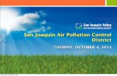 San Joaquin Air Pollution Control District · 10/4/2011  · • Understand audience • Select appropriate channels • Share tasks among communicators • Monitor effectiveness