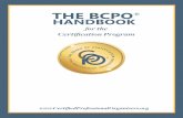 THE BCPO HANDBOOK · 2019-05-23 · differentiate between the important and unimportant elements of PO practice. Of the original 102 elements, the JTA Committee removed five elements
