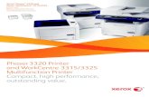 Xerox Phaser 3320 and WorkCentre 3315/3325 MFPs€¦ · scan to folder and scan to USB memory device. 3 A large, brightly illuminated front panel with easy-access buttons and help