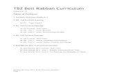 TBZ Beit Rabban Curriculum€¦ · Every class will be assigned Hebrew Literacy Words. Incorporate these words into your lessons (Not just during Zman Ivrit) and reinforce them with