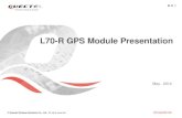 L70-R GPS Module Presentation · Timing Accuracy