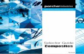 Selector Guide Composites - Porcher Industries · e Glass fabrics balanced e Glass fabrics Unidirectional Weight (g/sqm)Std width (mm) Weave Warp/Weft (yarn/cm) Weight ratio Warp