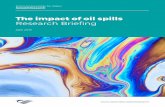 The impact of oil spills Research Briefing - Senedd Cymru Documents/022 - Oil... · The impact o oil spills Research Briefing The impact o oil spills Research Briefing The UK and