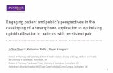 developing of a smartphone application to optimising opioid …pharmacyresearchuk.org › wp-content › uploads › 2017 › 04 › 4C3... · Engaging patient and public’s perspectives