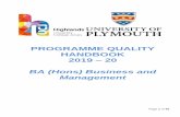 BA (Hons) Business and Management · ILO1: Demonstrate critical knowledge and understanding of theories and methods associated with business and management including; corporate strategy,