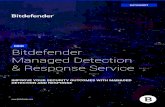 MDR Bitdefender Managed Detection & Response Service · Accenture “Cost of Cybercrime” study, the average cost of cyber-incidents for businesses has increased 72% over the last