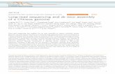 Long-read sequencing and de novo assembly of a Chinese genomelyonlab.labsites.cshl.edu › wp-content › uploads › sites › ... · unique applications of the HX1 assembly, including