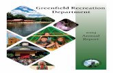 Greenﬁeld Recreation Departmentgreenfieldrecreation.com › pdfs › Annual Report 2019.pdf · cultural opportunities for people of all ages to play, learn, and build community.
