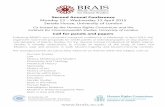 Co-hosted by the Human Rights Consortium and the Institute ... · If you have any questions, please contact the BRAIS administrator on: brais@ed.ac.uk Second Annual Conference Monday
