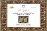 COTTAGE - Make in India › Cottage and Rural... · 2018-07-31 · 5.11Environment friendly Products ... 1.5 With the advent of industrialization, cottage and village industries have