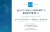 Quick Service Restaurant Report | 2018As 2017 drew to a close, net lease investors maintained a high level of interest in Quick Service Restaurant (QSR) investments. A primary attraction