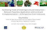 Facilitating Trade of Small Agricultural Enterprises : Relevant …. Mr... · 2015-01-30 · Facilitating Trade of Small Agricultural Enterprises : Relevant Paperless Application