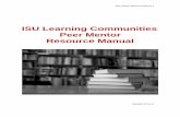 ISU Learning Communities Peer Mentor Resource Manual › sites › default › files › Peer...Peer Mentor Resource Manual 10 Sample Peer Mentor Job description (Course-based) (Insert
