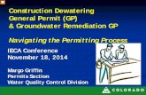 Construction Dewatering General Permit (GP) & Groundwater ... › wp-content › uploads › ... · Presentation Map Construction Dewatering vs. Remediation Activities Covered Ensuring