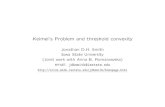 Jonathan D.H. Smith Iowa State University (Joint work with ...aaa/presentations/smith.pdf · Keimel’s Problem and threshold convexity Jonathan D.H. Smith Iowa State University (Joint