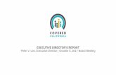 EXECUTIVE DIRECTOR’S REPORT Peter V. Lee, Executive ... · 1. Report four ratings: a summary quality rating and three summary component ratings 2. Summary quality rating is a roll-up
