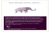 Five RiveRs Main Menu… · 2018-03-21 · Five RiveRs Main Menu… The Five Rivers Leatherhead story began back in 2008 when a Comfortable Location was required where we could showcase