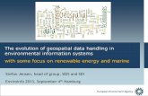 The evolution of geospatial data handling in environmental … · 2017-10-28 · The evolution of geospatial data handling in environmental information systems with some focus on