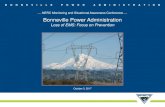 NERC Monitoring and Situational Awareness Conference ... · Loss of EMS: Focus on Prevention. October 3, 2017. ... Bonneville Power Administration (BPA) is a federal agency ... by