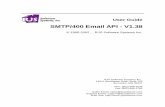 SMTP/400 Email API - V1downloads.rjssoftware.com/docs/rjssmtp/Manuals/rjssmtp.pdf · The SMTP/400 Email API software is a native OS/400 API used to send text or HTML based email messages