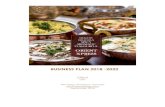 BUSINESS PLAN 2018 -2022 · 4.2 Market segment The market segment being targeted is general restaurant business, event catering and the discerning diner looking for authentic specialty