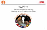 TAPER - Caltech Space Challenge 2019 › stuff › ExplorerFinalPresentation.pdfTongs, rake, dust scooper, hammer, hand lens, documentation camera 1 25 Sample boxes, cores, bags 1