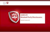 LKAS 24 Related Party Disclosures - CA Sri Lanka · (vi) The entity is controlled or jointly controlled by a person identified in (a). (vii) A person identified in (a)(i) has significant