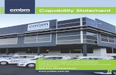 CMBM Facility Services | Commercial Cleaning, …...CMBM Facility Services (Building) Pty Ltd. ABN 65 145 870 533 Head Office 2/26 Brandl Street, Eight Mile Plains QLD 4113 Sunshine