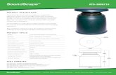 SoundScape ATS-360GT16 · SoundScape® ATS-360GT16 PRODUCT DESCRIPTION These Omni-directional outdoor speakers are designed for applications where smooth coverage, hidden audio is