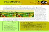 online now! Who we are - Nyeleni - Via Campesina › DOWNLOADS › newsletters › Nyeleni_Newsletter_… · Agroecology is put together with GMOs, new gene breeding technologies,