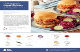 Lemongrass- Garlic Burgers · 2017-03-30 · garlic paste and lemongrass; season with salt and pepper. Gently mix to combine. Using your hands, form the mixture into two 1/2-inch-thick