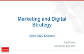 Marketing and Digital Strategy · •SWOT/TOWS Analysis •Conclusion Objectives •Mission and Vision •Overall Marketing Objectives (Strategic Audit & Plan- 10 Pages) Strategy