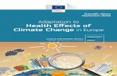 Adaptation to Health Effects of Climate Change in …...Adaptation to Health Effects of Climate Change in Europe Research and Innovation Scientific Advice Mechanism (SAM) Group of
