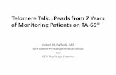 Telomere TalkPearls from 7 Years of Monitoring Patients on ...drraffaele.com › wp-content › ...TA-65-Lunch-talk-2015.pdf · TA-65® activates telomerase in certain tissues when