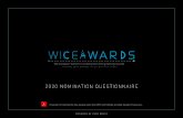 2020 NOMINATION QUESTIONNAIRE - WICE Awardswiceawards.com/uploads/3/4/7/6/34760434/wice_2020_nomination... · OTHER PURSUITS, HOBBIES & EXTRACURRICULAR ACTIVITIES Achievements in