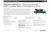 Speedaire Horizontal Oil-Lube Air Compressor · 2013-04-15 · Speedaire Operating Instructions and Parts Manual 11X292 Speedaire® Horizontal Oil-Lube Air Compressor 2 Risk of Fire