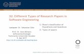 32. Different Types of Research Papers in Software …st.inf.tu-dresden.de/files/teaching/ss17/asics/32-asics...Research Results Types of Research Results Example of Research Result