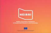 Prof. Ana Marušić, MD PhD - Obzor 2020. - Hr. Marusic_HEIRRI.pdfHEIRRI is a Horizon 2020 project that aims to integrate the concept of Responsible Research and Innovation (RRI) at